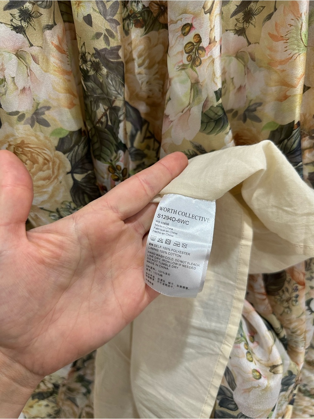 Worth Yellow Floral Maxi Dress with Puff Sleeves - Picture 9 of 9